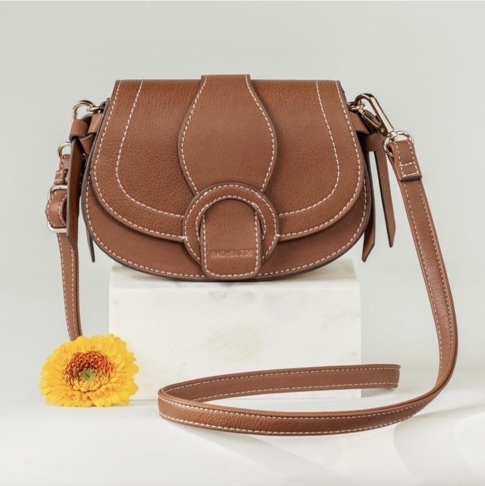 Rachel Zoe Edessi Vegan Leather Brown Crossbody & Belt Bag